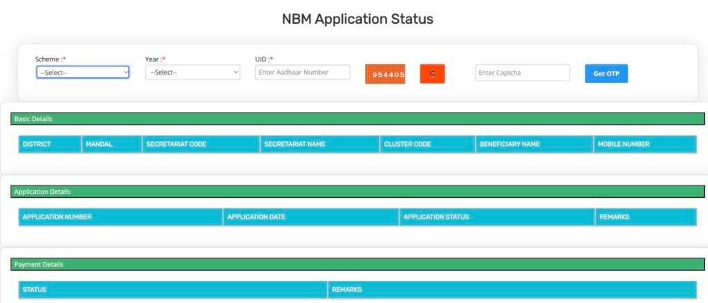 NBM Application Status